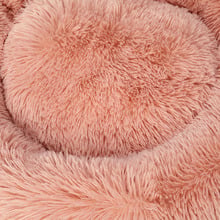 Pink PaWz Faux Fur Calming Cat Bed
